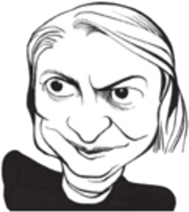 A terrifying caricature